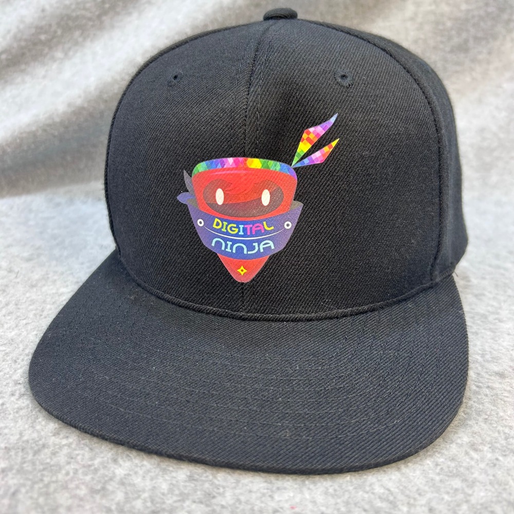Digital Ninja Mens Black Sport-Tek Hat Tata Consultancy Services Snapback OSFA